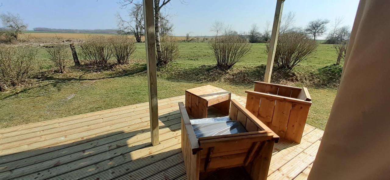 Tente Cabane Du Camping Hautoreille Bannes  Dış mekan fotoğraf